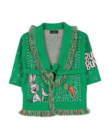 ALANUI Cardigan Verde 100% Lana Vergine
