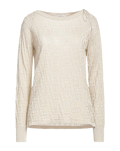 BALLANTYNE Jumper Beige 77% Viscose, 23% Metallic Polyester