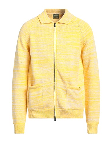 LARDINI Cardigan Yellow 100% Cotton