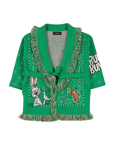 ALANUI Cardigan Green 100% Virgin Wool