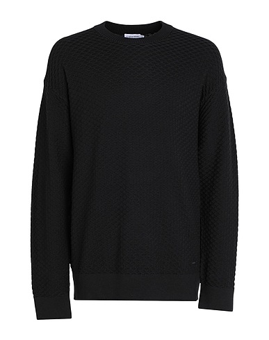 CALVIN KLEIN Jumper Black 78% Cotton, 22% Polyester