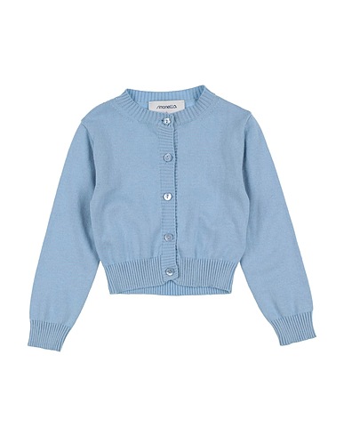 SIMONETTA Cardigan PER LUISA BECCARIA Sky blue 85% Cotton, 15% Cashmere