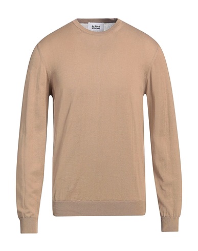 ALPHA STUDIO Jumper Khaki 100% Cotton