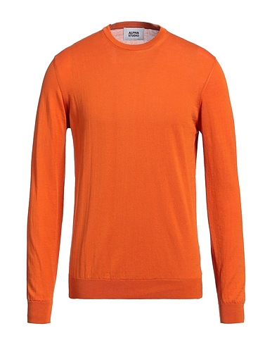 ALPHA STUDIO Jumper Orange 100% Cotton