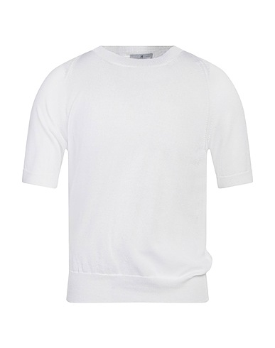 PT Torino Pullover Bianco 60% Cotone, 40% Viscosa