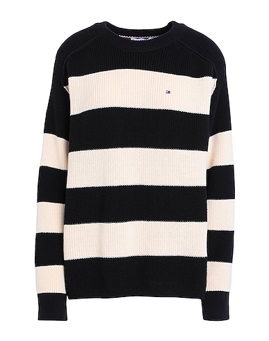 TOMMY HILFIGER Pullover Schwarz 100% Baumwolle