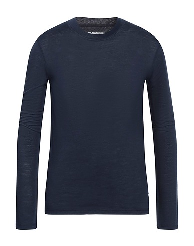JIL SANDER Pullover Blu navy 55% Poliestere, 45% Lana Vergine