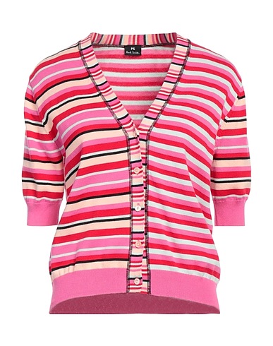 PS PAUL SMITH Cardigan Fucsia 100% Cotone