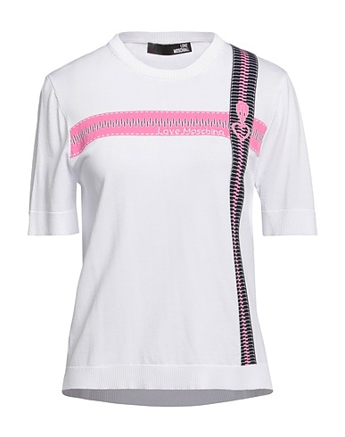 LOVE MOSCHINO Sweater White 65% Viscose, 35% Polyamide