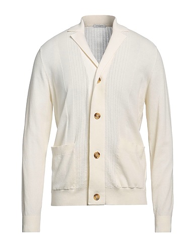 PAOLO PECORA Cardigan Ivory 100% Cotton