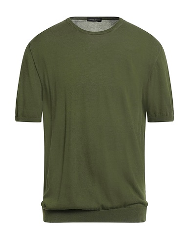 ROBERTO COLLINA Sweater Military green 100% Cotton