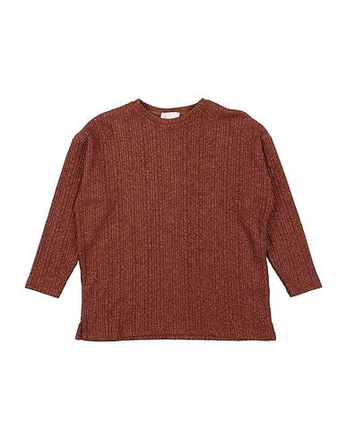 MARIUCCIA Sweater Brown 70% Polyester, 26% Metallic fiber, 4% Elastic fibres