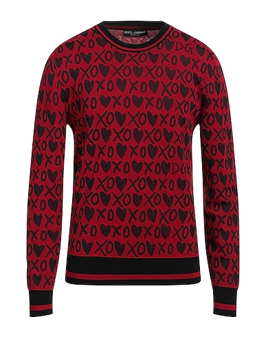 DOLCE&GABBANA Sweater BORDEAUX 77% Virgin Wool, 22% Polyester, 1% Polyamide