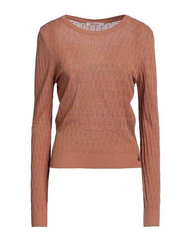 WHITE WISE Jumper Light brown 65% Viscose, 35% Nylon