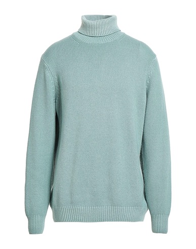 FILIPPO DE LAURENTIIS Rollkragenpullover Salbeigrün 75% Merinowolle, 15% Seide, 10% Kaschmir