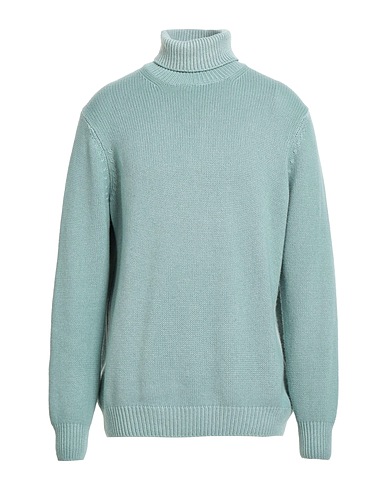 FILIPPO DE LAURENTIIS Col roulé VERDE SALVIA 75% Super 120s Laine, 15% Soie, 10% Cachemire