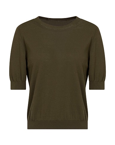 SEMICOUTURE Jumper Military green 100% Cotton