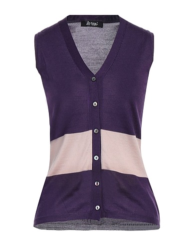 LA ROSE Cardigan Viola 70% Cachemire, 30% Seta