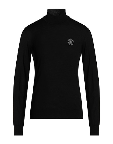 ROBERTO CAVALLI Turtleneck Black 100% Wool