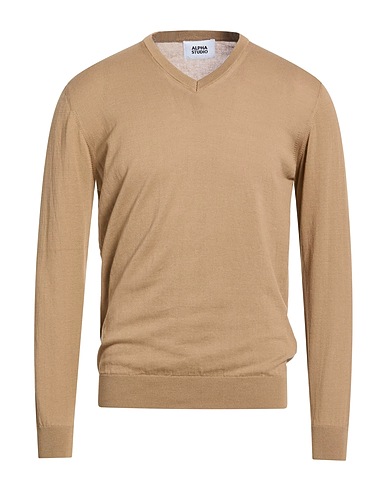 ALPHA STUDIO Sweater Sand 100% Cotton