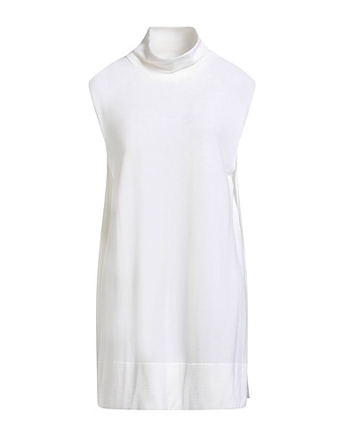 LIVIANA CONTI Polo neck Ivory 100% Virgin Wool