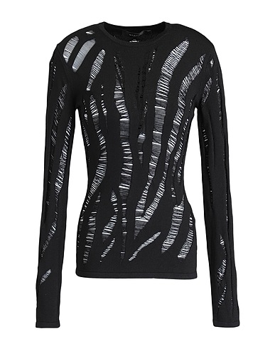 VERSACE Jumper Black 83% Viscose, 17% Polyamide