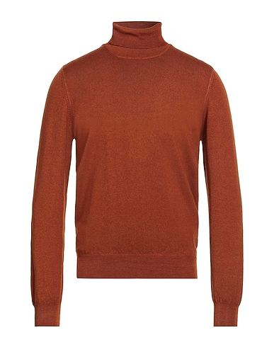 GRAN SASSO Rollkragenpullover Braun 100% Schurwolle