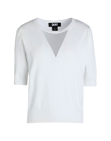 DKNY Pullover Bianco 77% Rayon, 22% Nylon, 1% Altre Fibre