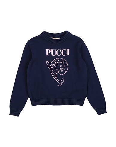 PUCCI Jumper Navy blue 100% Cotton