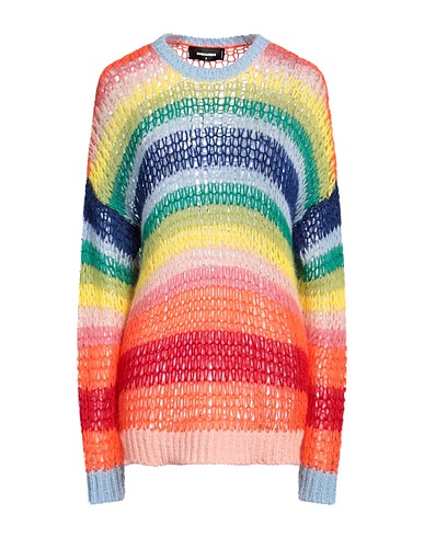 DSQUARED2 Sweater Blue 62% Mohair wool, 30% Polyamide, 4% Acrylic, 4% Wool
