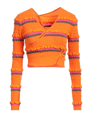 JACQUEMUS Sweater Orange 44% Polyamide, 30% Cotton, 19% Recycled polyamide, 7% Elastane