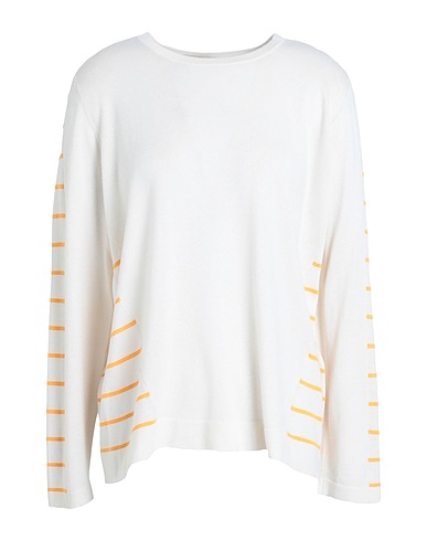 PUROTATTO Jumper Ivory 70% Silk, 30% Cashmere