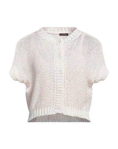 PESERICO Twin set Off white 100% Cotton, Polyester
