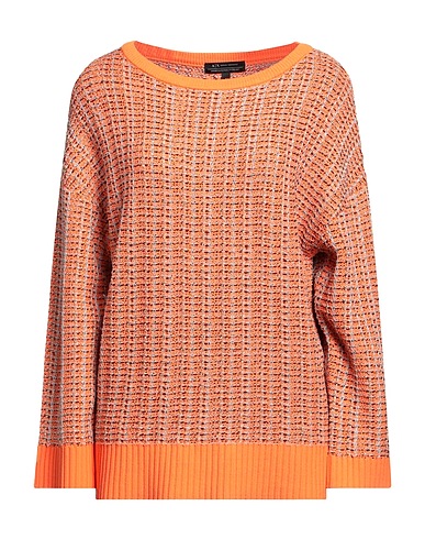 ARMANI EXCHANGE Sweater Orange 58% Viscose, 32% Polyamide, 7% Polyester, 3% Metallic fiber, Elastane