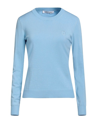 TRUSSARDI Sweater Sky blue 72% Viscose, 28% Polyamide