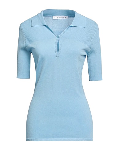 TRUSSARDI Jumper Sky blue 63% Viscose, 37% Polyamide