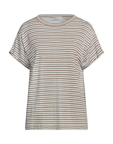 BRUNELLO CUCINELLI KNITWEAR Ivory 90% Virgin Wool, 10% Cashmere, Viscose, Polyester