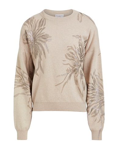 BRUNELLO CUCINELLI Sweater Beige 60% Virgin Wool, 30% Cashmere, 10% Silk