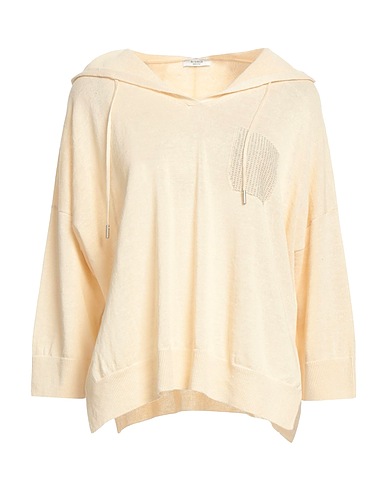 PESERICO Sweater Beige 100% Metallic fiber, Linen, Cotton