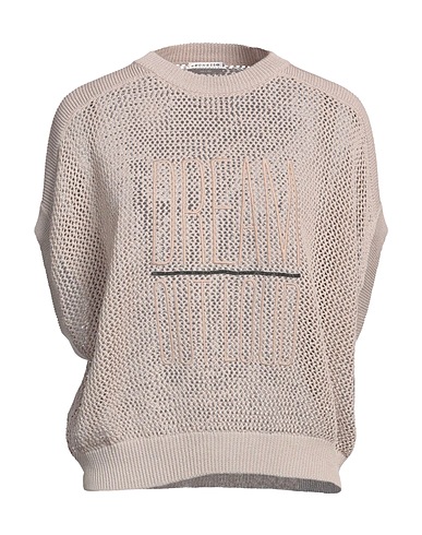BRUNELLO CUCINELLI Jumper Beige 100% Cotton, Brass