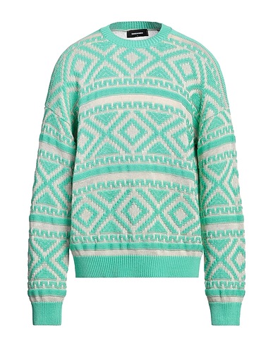 DSQUARED2 Jumper Light green 60% Cotton, 40% Linen