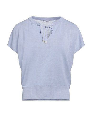 PESERICO Sweater Light blue 60% Linen, 40% Cotton