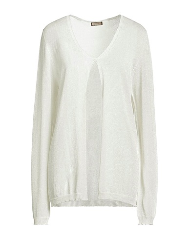 MALÌPARMI Strickjacke Weiß 83% Viskose, 17% Polyester