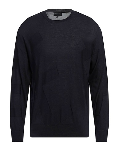 EMPORIO ARMANI Sweater Navy 100% Virgin Wool