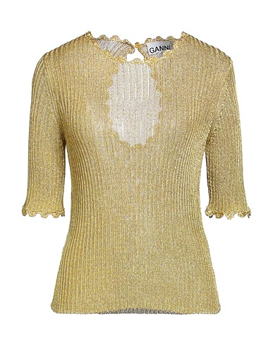 GANNI Jumper Gold 78% Viscose, 22% Polyester