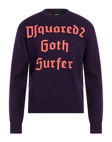 DSQUARED2 Jumper Plum 100% Cotton