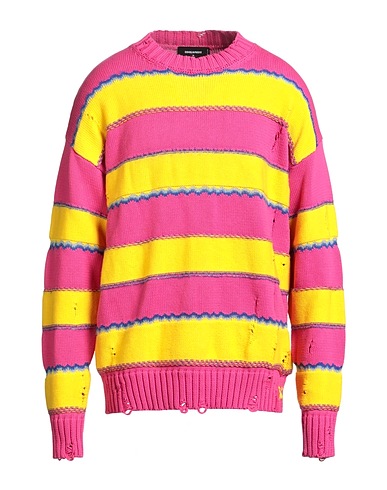DSQUARED2 Jumper Fuchsia 90% Cotton, 4% Acrylic, 3% Polyamide, 3% Mohair wool