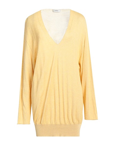 ALPHA STUDIO Jumper Yellow 50% Viscose, 50% Polyamide