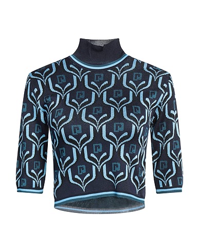 RABANNE Polo neck Navy blue 100% Viscose