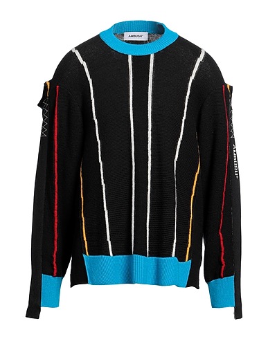 AMBUSH プルオーバー ブラック ウール 89% / ナイロン 10% / ポリウレタン 1% / ポリエステル / コットン